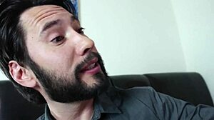 Shy teen takes dick up ass