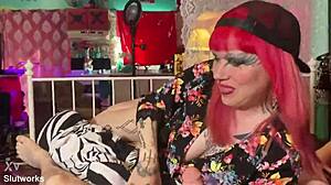 goddess starlavamp sucking her stepbro's dick while gooning