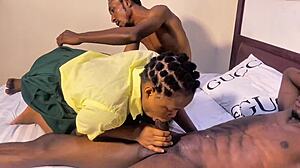 Horny teen 18+ girls enjoy anal threesome during study break!