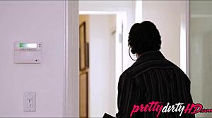 step dad caught horny teen elsa jean masturbating and fucked her with big cock