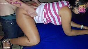 Amateur Brunette Blows Big Black Cock in Cuckold Party