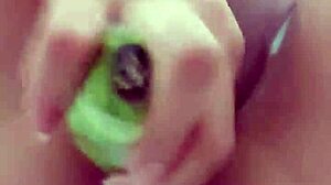 at a follower's request, i inserted a banana and my vagina got all wet 😏