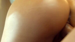 Stepsister fucked doggy style bent over ass