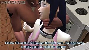 Hinata from hentai took it missionary style in anal with Raikage.