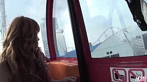 slutty japanese sarina tsubaki blows cock in open air