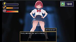 Redhead girl facesitting dominantly