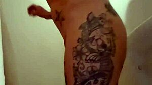 emy angel takes a shower while masturbating her petite pussy