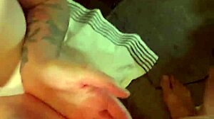 skater chick receives a handful of cum from dominant partner