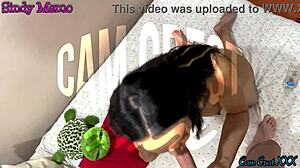 Sindy Memo eagerly blows a hard wet dick in asian shemale blowjob scene with cumshot.