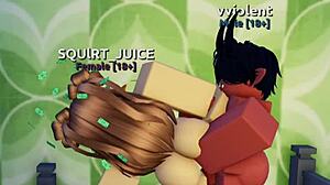 Creamy anal sex with blowjob in roblox condo