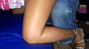 Amateur Brunette Blows Big Black Cock in Cuckold Party