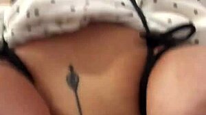 Spank those tits while choking and dominating her big ass with blowjob gagging