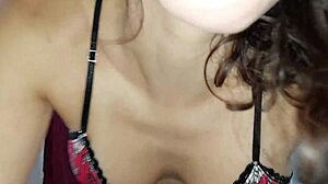 the busty brunette stepsister begs for cum in her mouth