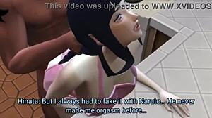 Hinata from hentai took it missionary style in anal with Raikage.