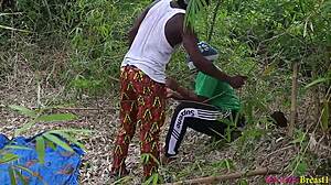 walking out in the village turned into a hot erotic fuck on the ranch