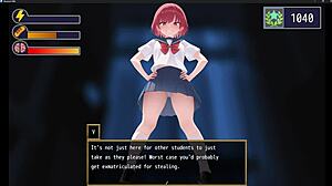 Redhead girl facesitting dominantly