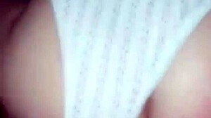 thong aside, cock deep inside me