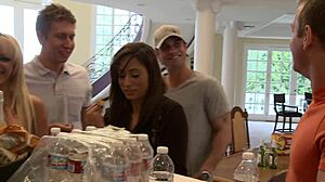 quickie fuck with married wife before her class, cheating on hubby