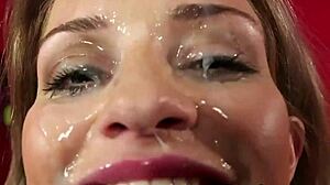 Kinky Doll Swallows Cum Load on Her Face, Devouring Every Drop of Jizz!