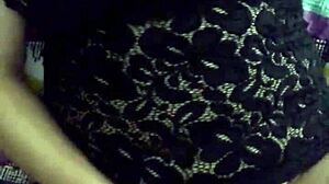 Mexican Latina Milf Julia Soto Masturbates In Sexy Black Lingerie