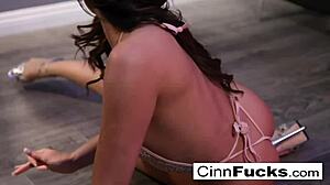 Christiana Cinn fucks wildly, takes jizz to face