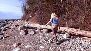 Fishnet Pantyhose Highlight Big Ass