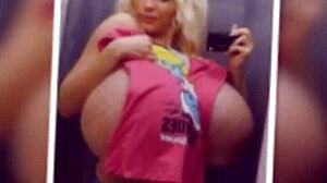 Giant boobs dominate the scene