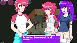 step sister and best friend HAVE THREESOME with step bro in DOGGYSTYLE cumshot