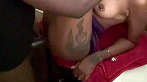 amateur couple counter fuck pt 1 with huge pierced nipples tattoo lingerie creampie dripping vagina 😍🔥