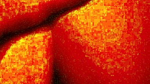 mexican gordita relaxes in hotel room