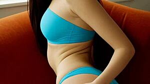 Sexy models in lingerie and panties barefoot