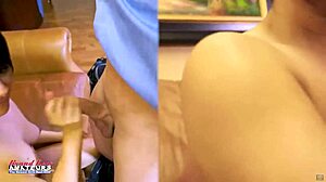 skinny brunette jae scott enjoys fun session with dildo