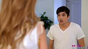 Mostoha Millie Morgan kemény creampie-t kap meghajolva lovaglásban