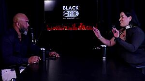 Blonde Teases with Dirty Talk in Sheer Red