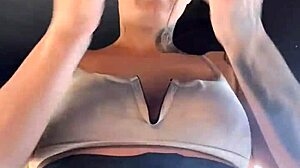 Halloween Gym Fantasy As Prostitute Turned On Guys