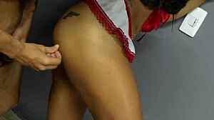 i get so hot in the massage room with curvy brunette babe