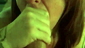 Wife passionately sucks and deepthroats my cock with emotion.