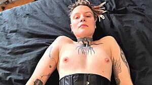 Submissive Slut Loves Leather Corsets And Hard Fuck With Muscular Guy In Tight Wet Pussy