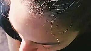 lynela nira passionately sucks king gontier's big cock, getting it wet and ready for more.