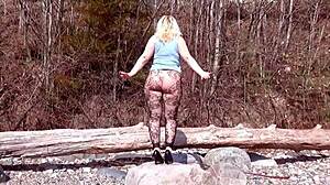 Fishnet Pantyhose Highlight Big Ass