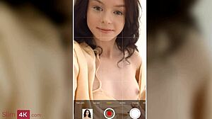 Does this skinny teen want her bf's creampie?