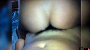 Latina moans in rough anal creampie with friend