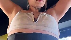 Halloween Gym Fantasy As Prostitute Turned On Guys