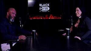 Blonde Teases with Dirty Talk in Sheer Red