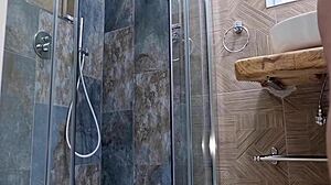 Hot Guy Moans and Finishes Under Shower in Kinky Display