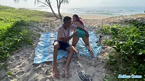 Sex on the beach with an Argentine slut