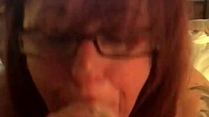 Wife passionately sucks and deepthroats my cock with emotion.