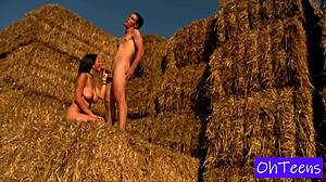 erika and karol flash big natural tits outdoors