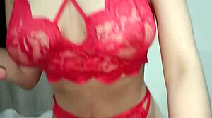 impressive latina models new lingerie for her lover