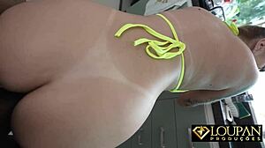 Tattooed Redhead Gives Blowjob and Takes Cum in Mouth - Malu Paz LP